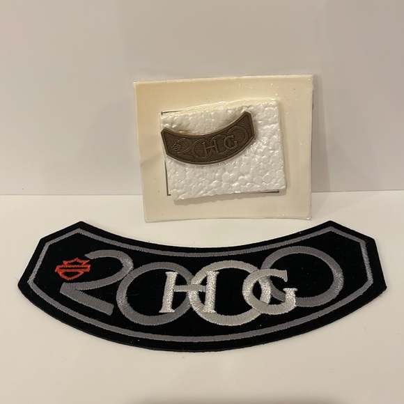 2000 Harley Davidson HOG Jacket Vest Patch and Pin Badge. - Picture 3 of 5